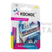 Элемент питания КОСМОС LR6 BL6 (6/72) Элемент питания КОСМОС LR6 BL6 (6/72)