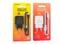 СЗУ Borofone BA64A, 2.1A, кабель USB to Lightning, 1m, белый