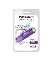 Флешка USB 32 Гб Exployd 570, USB2.0, пластик, пурпурный