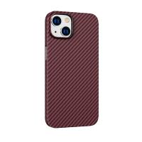 Чехол HOCO Cave Kevlar Texture MagSafe для iPhone 14 Pro Max, красный