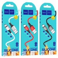 Кабель USB to Type-C HOCO X86 Spear, 1.0м, 3,0А, белый