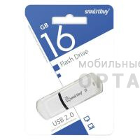 Флешка USB 16 Гб  Smartbuy  Paean  белый Флешка USB 16 Гб  Smartbuy  Paean  белый