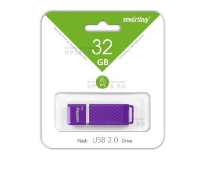 Флешка USB 32Gb SmartBuy Quartz series, USB 2.0, фиолетовый