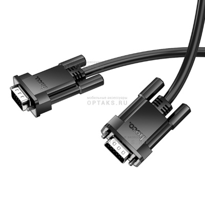 Кабель VGA(m) - VGA(m) HOCO US11, 2.0м, 1080p,  черный