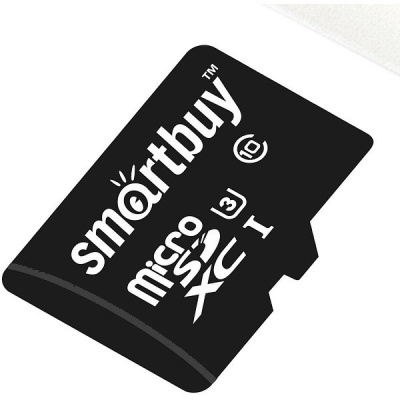 Карта памяти 128 Гб MicroSD Smartbuy Сlass 10 Pro UHS-I U3 (70/90 Mb/s) + SD адаптер