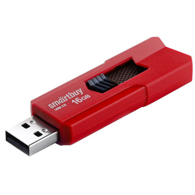 Флешка USB3.0 16 Гб  Smartbuy  Stream  красный